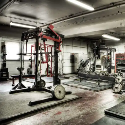 Old cluttered gym